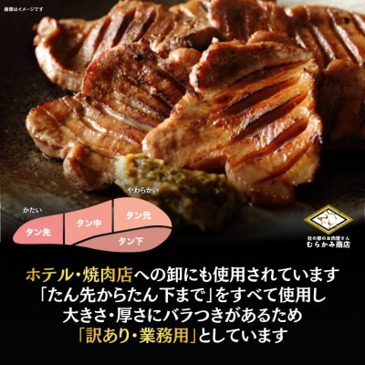 仙台名物 厚切り牛たん 塩味　500g×1パック 訳あり