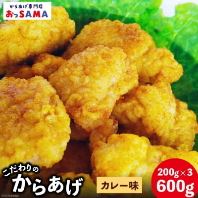 唐揚げ 冷凍 レンジで簡単 胸肉 カレー味 200g×3p 計600g [38600805]