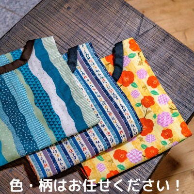 【ハンドメイド】ネコハンコ(背中あて) 男性フリーサイズ【寒い日でも、軽くてあったか】