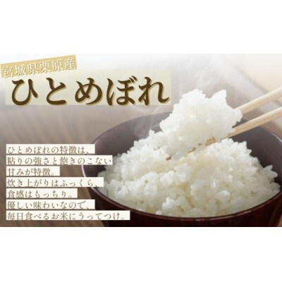【毎月定期便】宮城栗原産 ひとめぼれ 白米5kg全6回