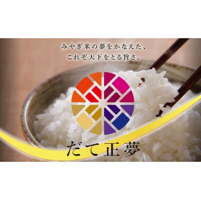 【毎月定期便】宮城県栗原産 だて正夢 白米 5kg 全6回