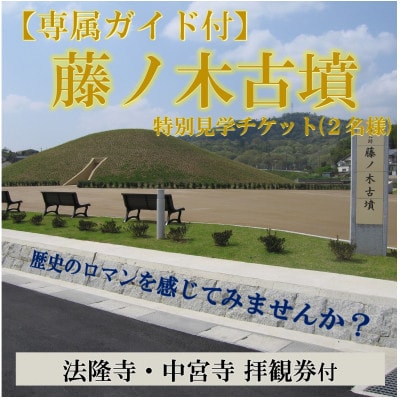 【専用ガイド付】藤ノ木古墳を限定見学　斑鳩の里満喫セット(2名様用)