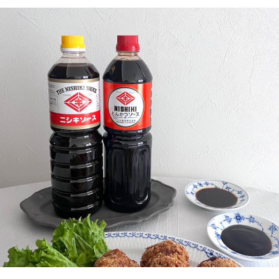 醤油屋のこだわりソース!とんかつソース1.8L・ニシキソース(ウスター)1.8L　各3本　計6本