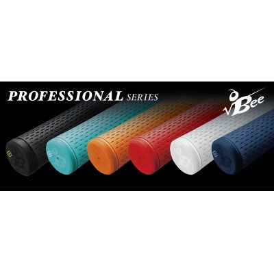 ルートビーゴルフグリップ(ウッド、アイアン用)プロフェッショナルシリーズ　銀朱/オレンジ