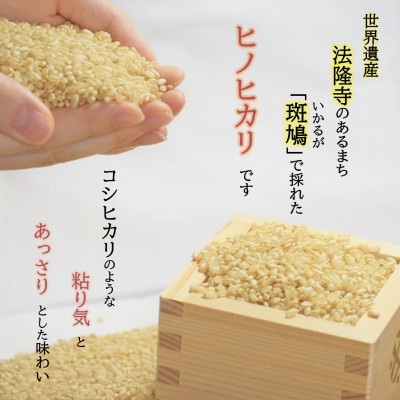 世界遺産「法隆寺」のあるまちで採れた玄米【ヒノヒカリ】30kg令和8年産