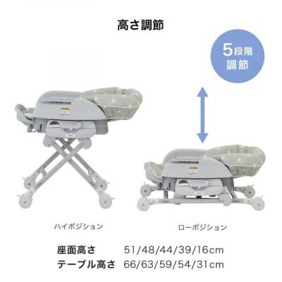 カトージ スイングハイローラックピッコロ(ドットベージュ)