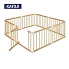 カトージ 木製ベビーサークル扉付(ナチュラル)