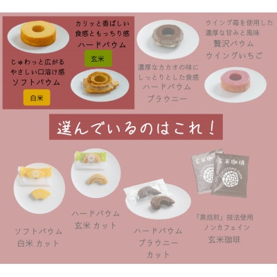 【ココトモファーム】自家製生米粉100%のしっとりバウムクーヘンが人気　ココトモBOX　CB-020