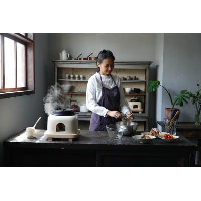 おうちかまど　彩流白1合炊き