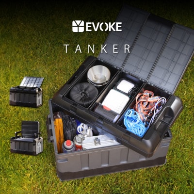 【EVOKE/イヴォーグ公式】 TANKER タンカー キャンプ 収納ボックス(収納型/typeA)