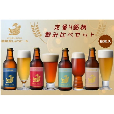 15-18_尾張名古屋のクラフトビール金しゃちビール定番4銘柄の飲み比べ8本セット