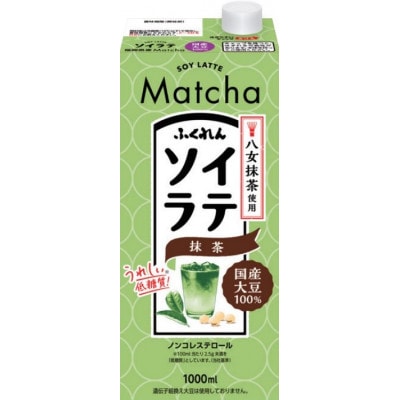 国産大豆ソイラテ抹茶　1000ml×6本入り