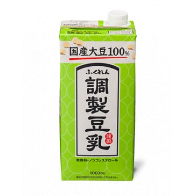 国産大豆調整豆乳　1000ml×6本入×2箱