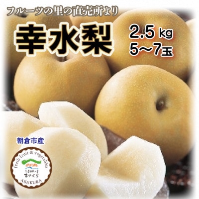 フルーツの里の直売所より　幸水梨5～7玉(7月下旬発送)