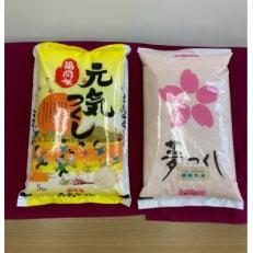 味くらべ　夢つくし5kgと元気つくし5kg