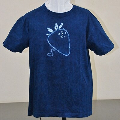 【甘木絞り】「女性用TシャツD」《1点もの》