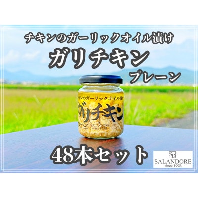 【ガリチキン】チキンのガーリックオイル漬け_プレーン　110g×48本セット