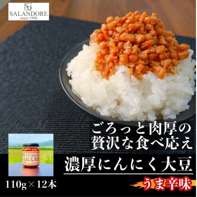 濃厚にんにく大豆_うま辛味_12本セット