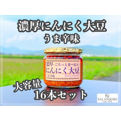 濃厚にんにく大豆_うま辛味_300g×16本セット