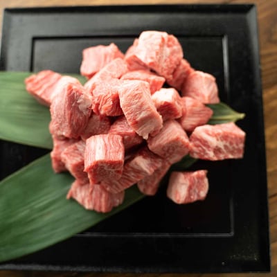 博多和牛 一口ステーキ 500g(朝倉市)