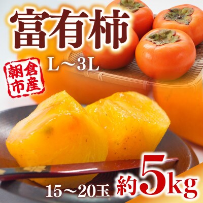 富有柿 約5kg 15玉～20玉(朝倉市)