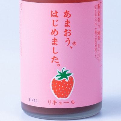 あまおう始めました。(あまおう梅酒　500ml×2本)(朝倉市)