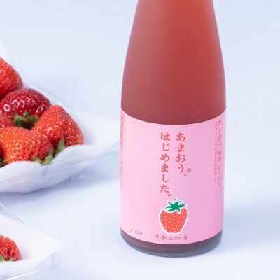 あまおう始めました。(あまおう梅酒　500ml×2本)(朝倉市)