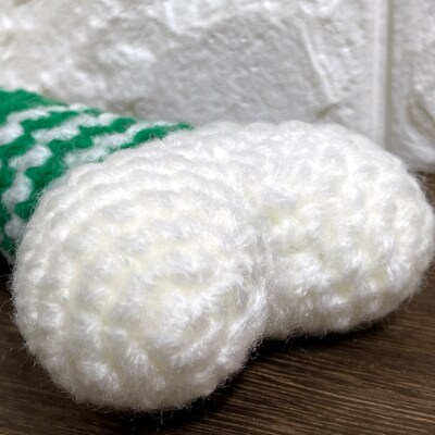大型わんちゃん用 BIG骨型 おもちゃ アクリル毛糸製 歯みがき キュッキュ　 グリーン