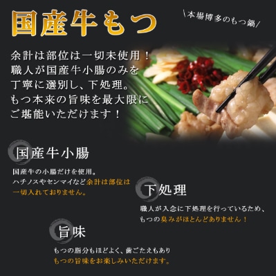 【訳あり】トメ子精肉店　国産牛もつ鍋セット　味噌味　10人前