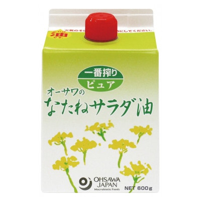 【京阪百貨店厳選】オーサワのなたねサラダ油(紙パック) 600g×6(朝倉市)