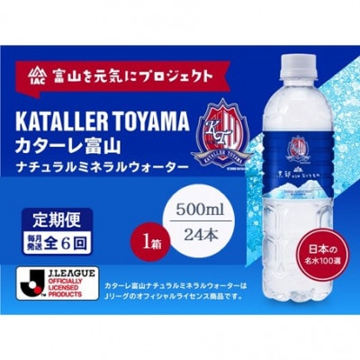 【毎月定期便】黒部からのおくりもの カターレ富山ラベル 500ml×24本 全6回