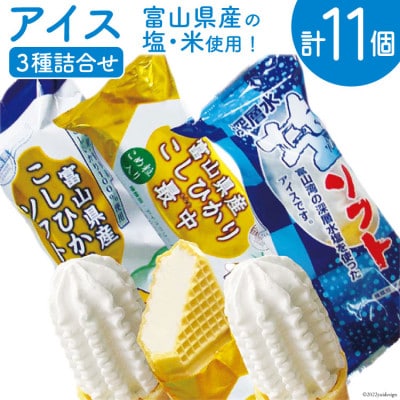 富山県産原料にこだわったアイス詰め合わせ11個