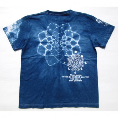 黒部の名水染め  藍染めタイダイTシャツ1  ASCENSION XXLサイズ