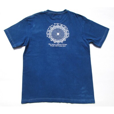 黒部の名水染め 藍染めタイダイTシャツ2 ASCENSION XSサイズ