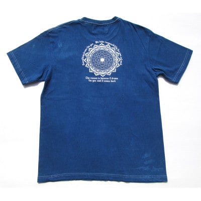 黒部の名水染め  藍染めタイダイTシャツ2  ASCENSION XLサイズ