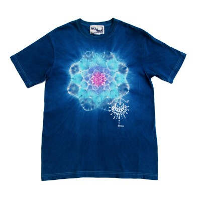 黒部の名水染め  藍染めタイダイTシャツ3  ASCENSION XSサイズ