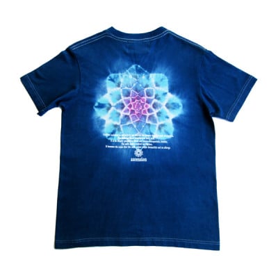 黒部の名水染め  藍染めタイダイTシャツ4  ASCENSION XSサイズ