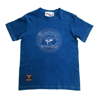 黒部の名水染め  藍染めタイダイTシャツ4  ASCENSION Mサイズ