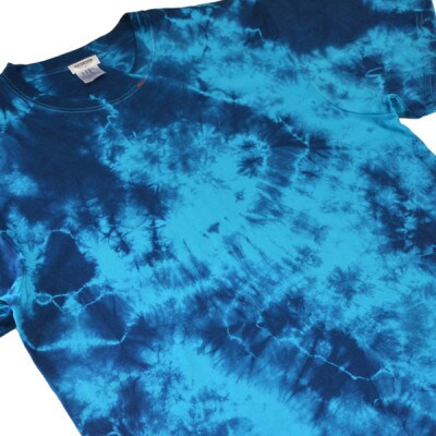 黒部の名水染め 藍染めタイダイTシャツ5 ASCENSION XSサイズ
