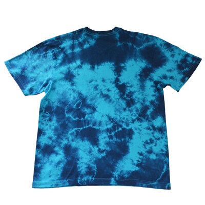 黒部の名水染め  藍染めタイダイTシャツ5  ASCENSION XXLサイズ