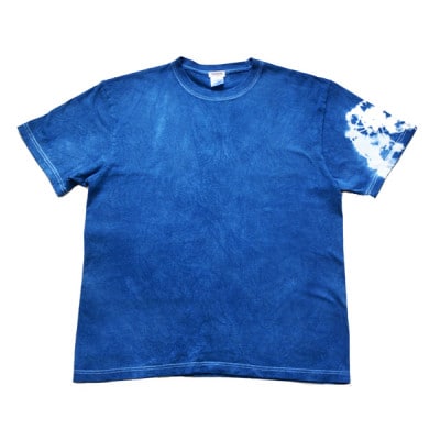 黒部の名水染め  藍染めタイダイTシャツ6  ASCENSION Mサイズ