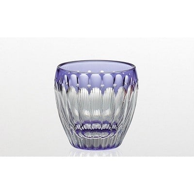 伝統工芸士作カガミクリスタルの江戸切子 冷酒杯〈菊花〉T535-2685-CMP