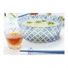 カガミクリスタルの江戸切子 そうめん大鉢セット