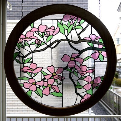 一点もの 和風ステンドグラス ハナミズキ お礼品詳細 ふるさと納税なら さとふる