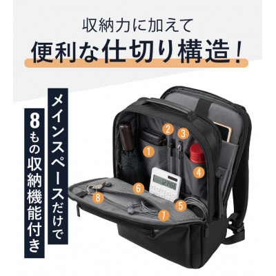完全自立で型くずれしない / スマートビジネスリュック [BEMOVITA]