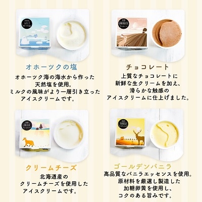 カップアイスクリーム　16個セット(8種各2個ずつ)