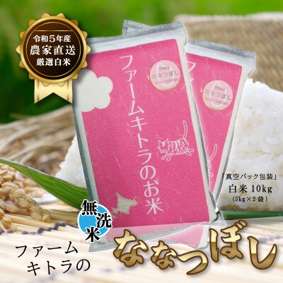 【毎月定期便】ななつぼし白米・無洗米 5kg×2 全6回