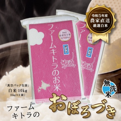 【毎月定期便】おぼろづき無洗米・白米 5kg×2袋全6回