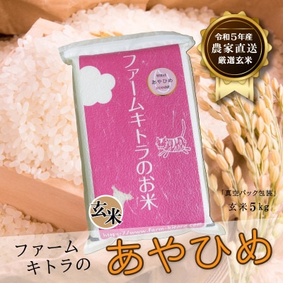 【毎月定期便】あやひめ玄米 5kg全6回