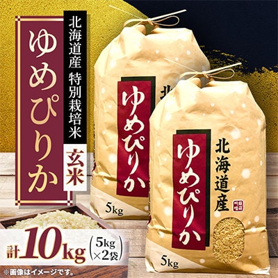 【先行予約】令和8年産 特別栽培米  北海道産ゆめぴりか10kg( 5kg×2袋)玄米!　特A　